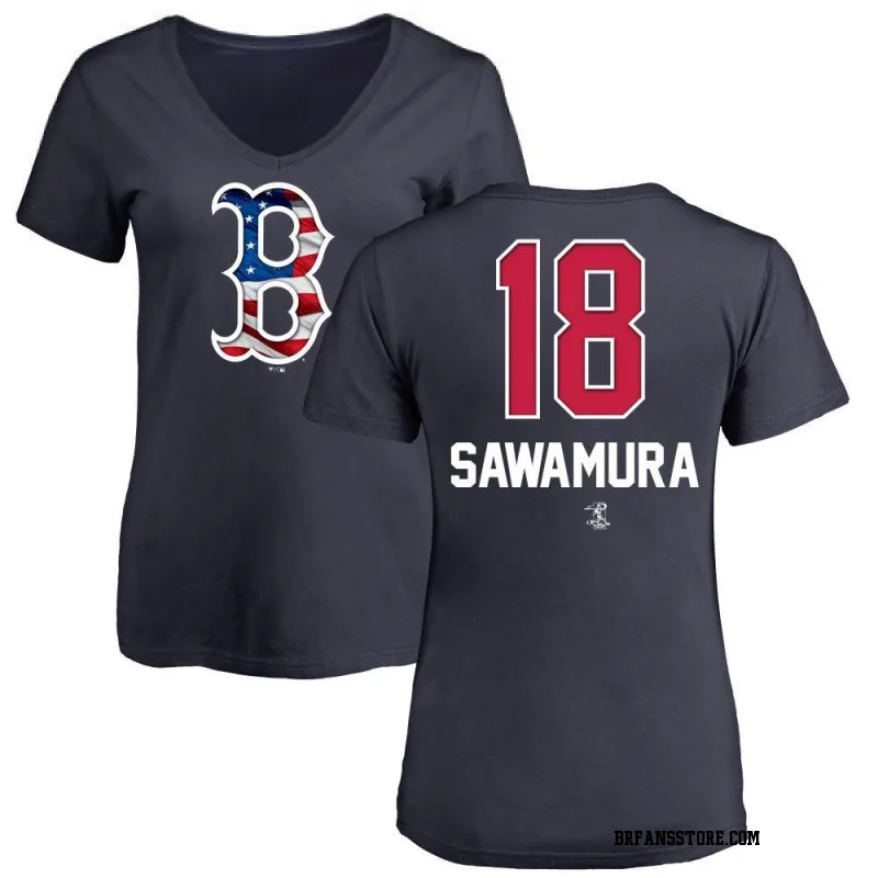 Hirokazu Sawamura Boston Red Sox Men's Navy Backer T-Shirt 